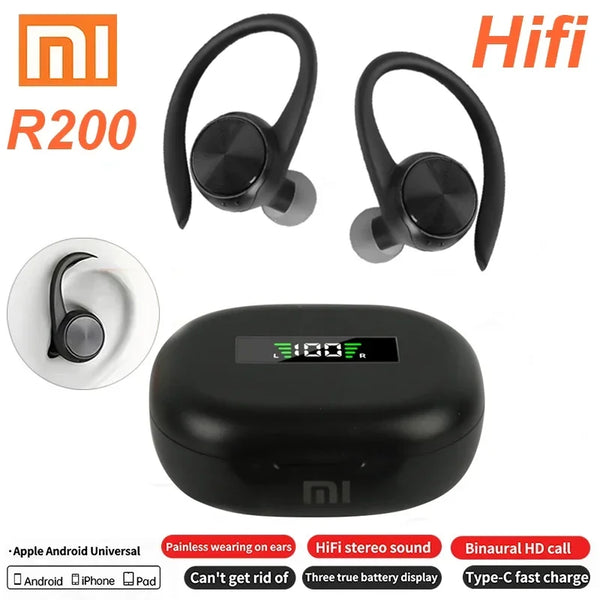 Fone de ouvido Xiaomi R200 Wireless Bluetooth Headset HiFi Stereo